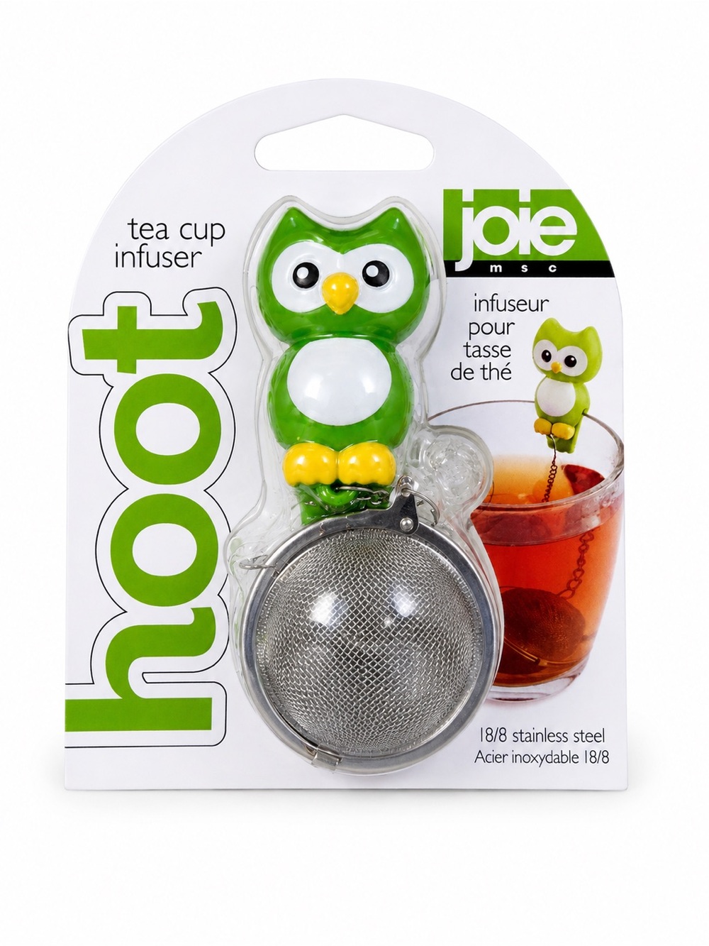 Joie Green & Yellow Owl Tea Cup Infuser